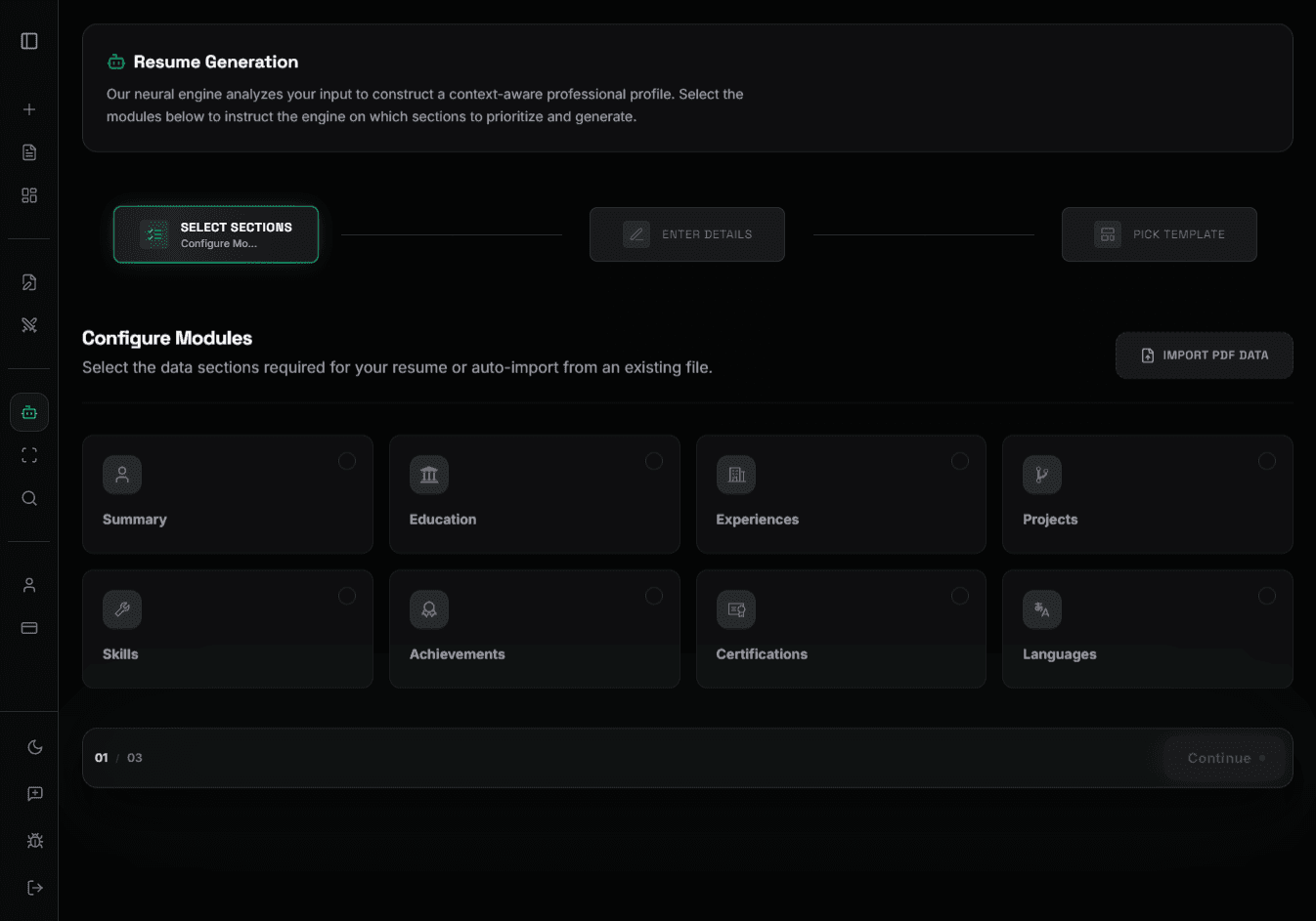 GENERATION Interface